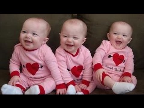 【赤ちゃんおもしろ】『三つ子の赤ちゃんが可愛すぎて笑える癒し動画集』