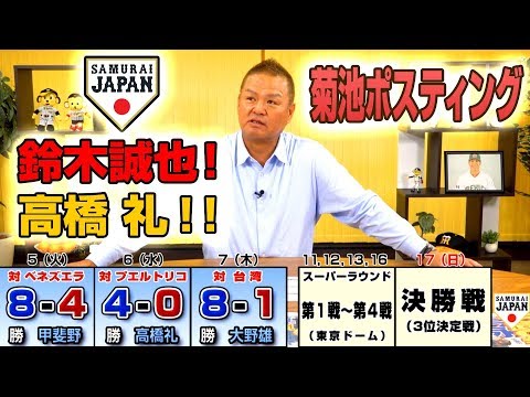 【侍ジャパン特集】金村義明のニコ生★野球漫談（11/8）