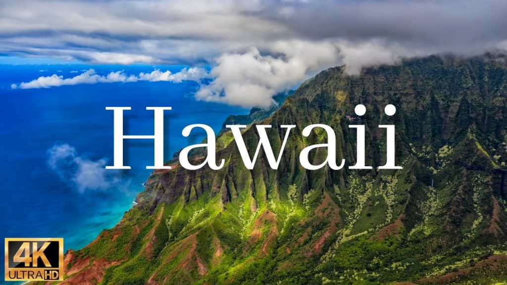 【ハワイ 4K】南国ハワイ癒しの波音・森の音、ヒーリングBGM｜空撮4K風景映像｜旅行 海｜Hawaii relaxing video | Hawaii relaxation ocean sounds