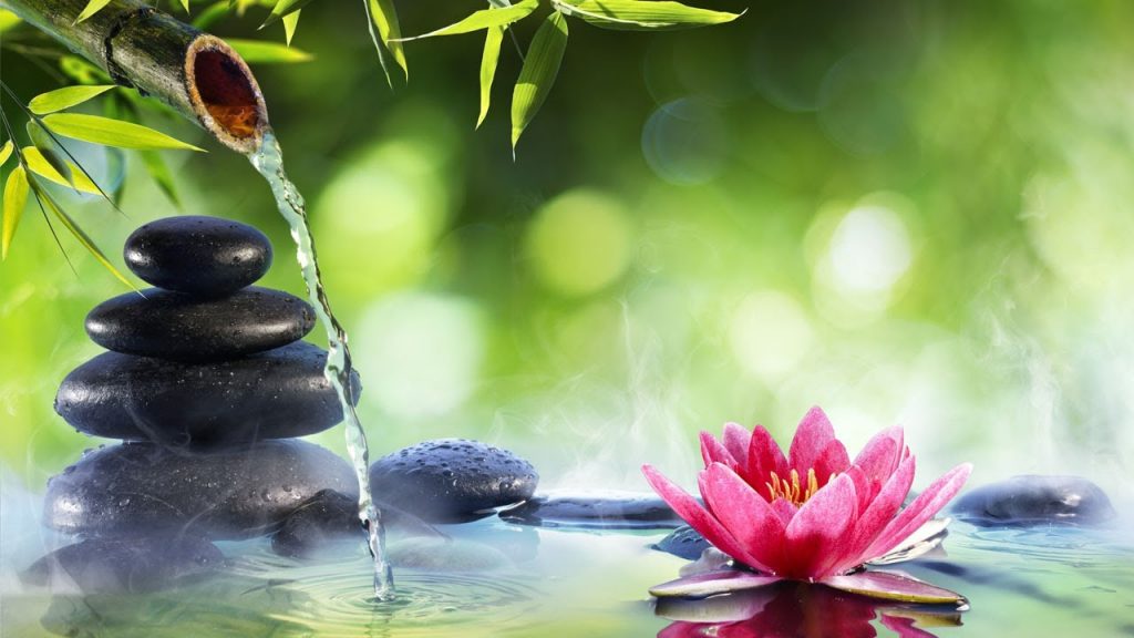 【4K】癒しBGMと爽やかな新緑（自然の音 睡眠）／疲れた心身の回復・リラックス効果・目覚めの朝に、または眠れない夜にもどうぞ。Bamboo Water Fountain