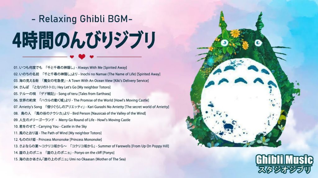ジブリピアノミュージック🎶【作業用・癒し・勉強用BGM】Best Studio Ghibli Piano Relaxing Music 🌻 天空の城ラピュタ、となりのトトロ、ハウルの動く城