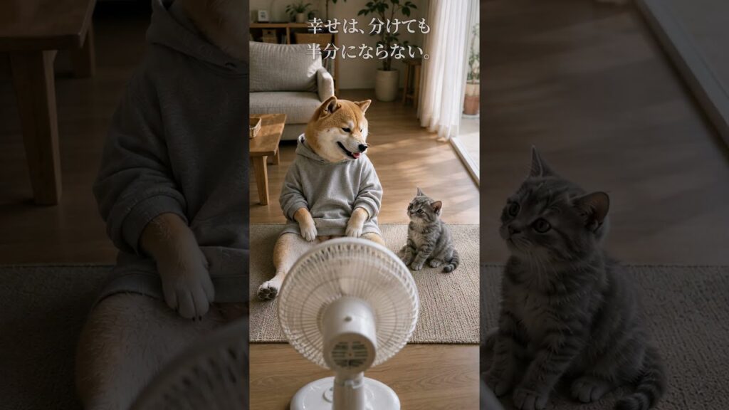 幸せは、分けても半分にならない。
