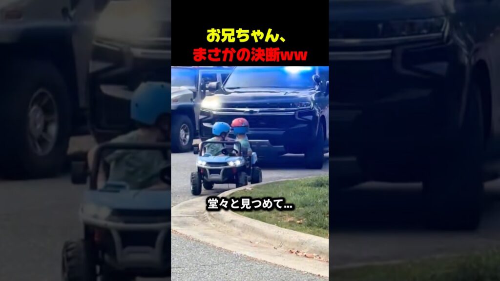 パトカーを見た兄、まさかの決断www