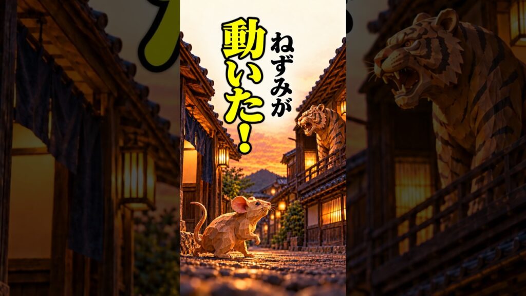 【落語】動いたねずみが急に止まった。