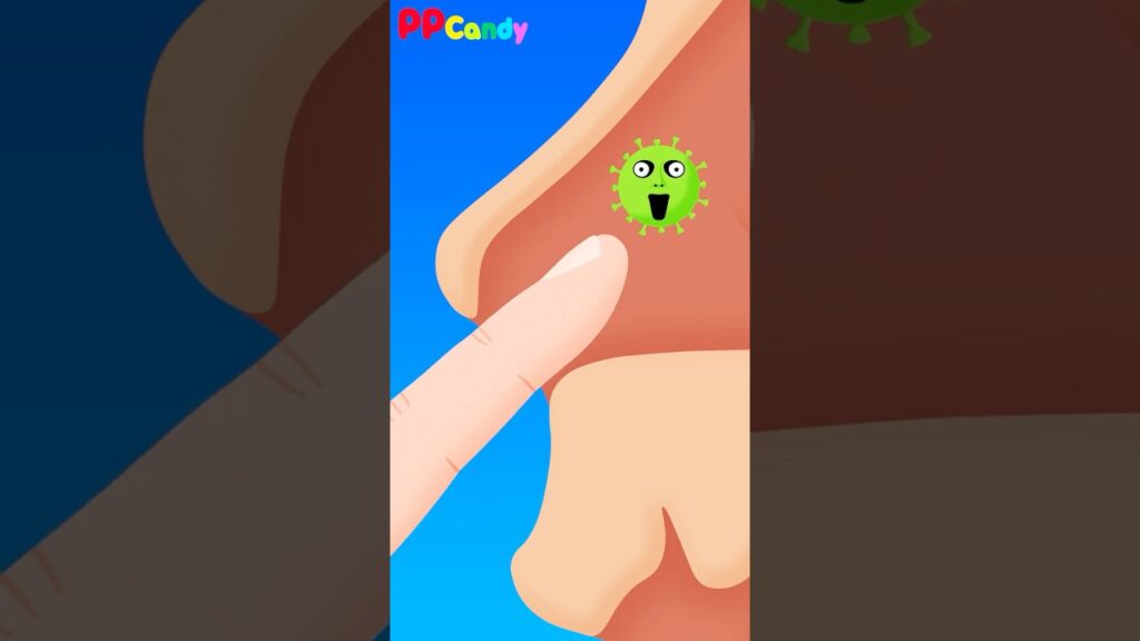 スッキリ！鼻の中のおばけをウォッシュ！ #shorts #anime #animation #妖怪