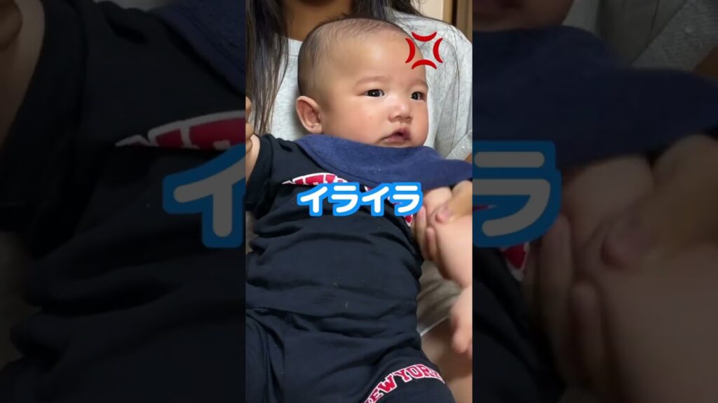 今バズり中のイ、イ、イライラ音源で最後3ヶ月の太鳳が日頃のイライラをぶつけてみたww #Shorts #赤ちゃん #癒し #太鳳