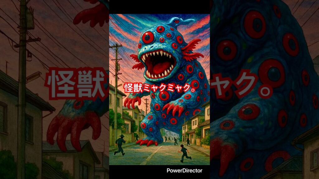 【衝撃】ミャクミャクオブジェ怪獣、街を這い回る！〜不安を喰らうファンタジー〜アート, モニュメント, YouTube朗読, 短編物語, 町おこし, 心の癒し, 3分朗読, 妖怪, 不思議な生き物