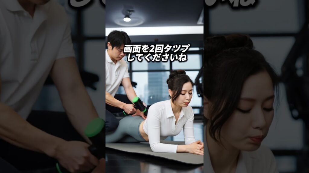運動後は筋肉をほぐしますよ
