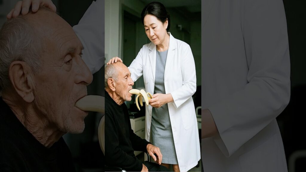 【介護シリーズ】今日椅子に座っているお年寄りにフルーツを食べさせる任務を受けた、まさか彼が二口食べたらもう食べなくなった #面白い話 #笑える #癒し#beauty#介護 #asmr #爆笑 #親孝行