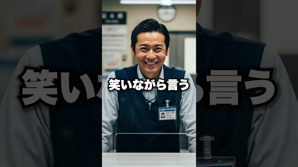 「面会に来た少年を見下す職員」