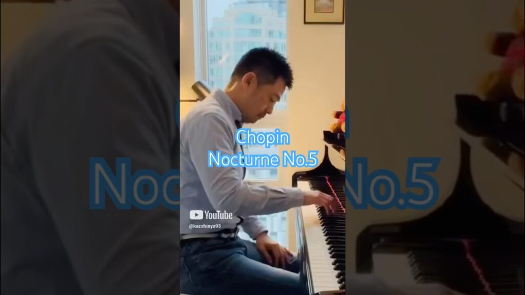 Chopin : Nocturne No.5 #shotrs #piano #ピアノ #ショパン #癒し #癒しの音楽 #ノクターン #pianomusic #healing #ピアノ演奏