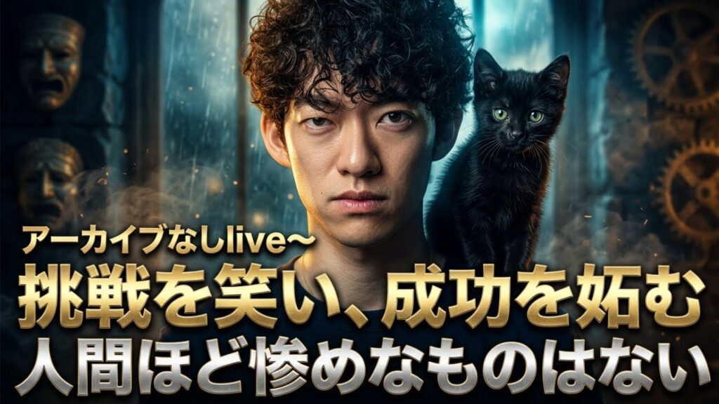 【すぐ消すlive】挑戦を笑い、成功を妬む人間ほど惨めなものはない