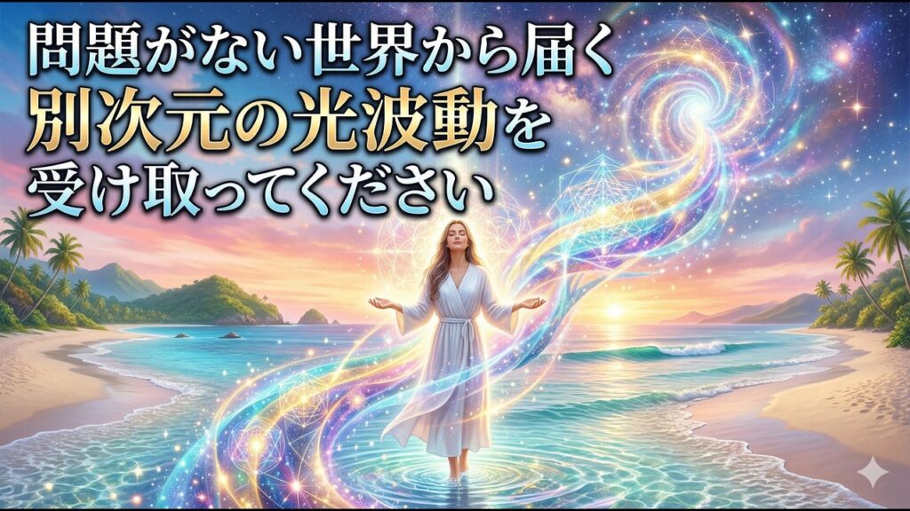 問題がない世界から届く別次元の光波動を受け取ってください