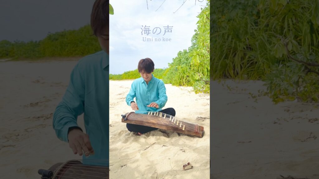 🍑あのCM曲『海の声』をお箏で弾いてみたら..!? / #癒し #沖縄 #箏