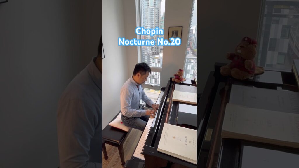 Chopin : Nocturne No.20 #shorts #piano #リラックスピアノ #イケオジ #ピアノ #pianomusic #癒し #healingsounds