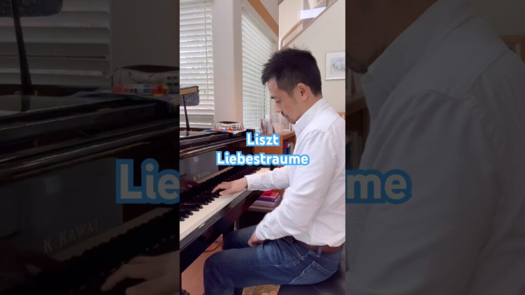 Liszt : Liebestraume #shorts #piano #リラックスピアノ #ピアノ #pianomusic #癒し #healing #愛の夢 #イケオジ #ピアノ男子