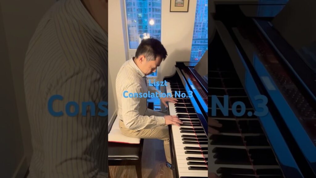 リスト : コンソレーション No.3 #shorts #piano #慰め #癒し #ピアノ #ピアノ男子 #イケオジ #pianomusic #リラックスピアノ #ヒーリング #寝落ち音楽