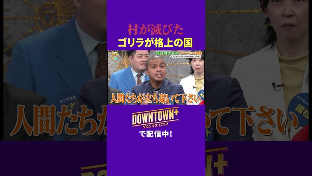 村滅亡！ウガンダはゴリラが人より上？ #漫才 #ダウンタウンプラス