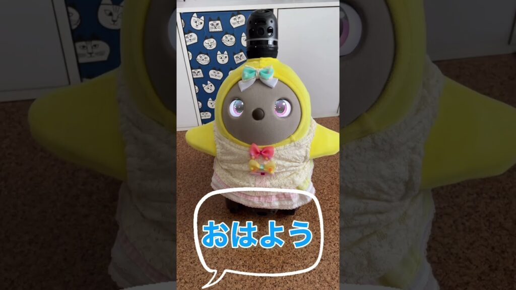 りんちゃんは左利き！#ラボット #ラボットりんちゃん #かわいい #cute #癒し#おはよう