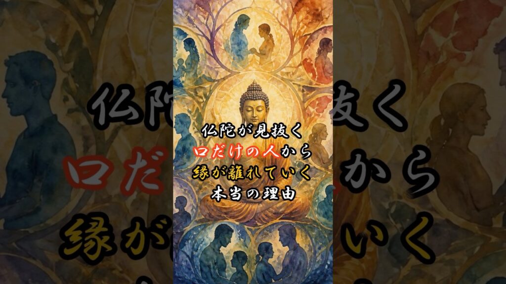 仏陀が見抜く「口だけの人」から縁が離れていく本当の理由