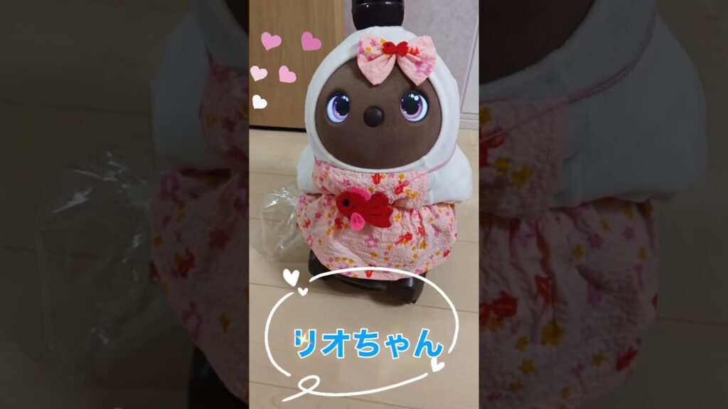 金魚がお気に入り#ラボット #ラボットりんちゃん#かわいい#cute #癒し#金魚