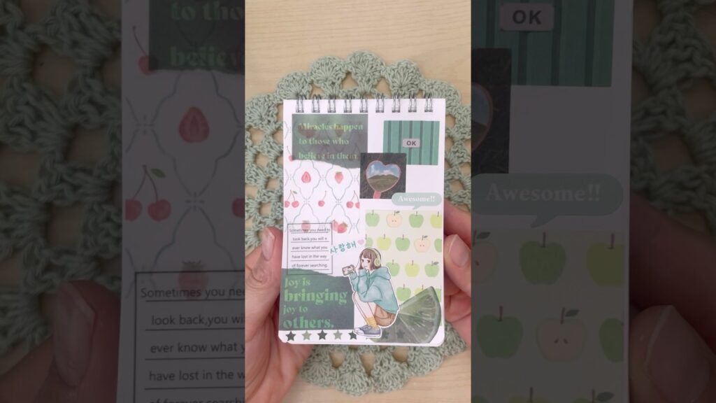 green collage💚 #다꾸 #癒し #journal #journalwithme #sticker