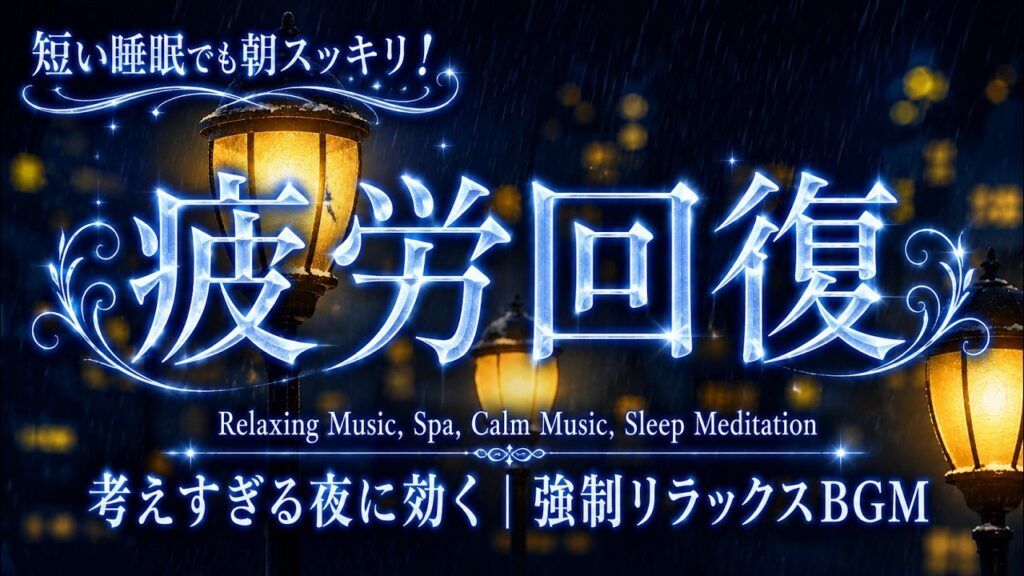 静かな夜に寄り添う癒しの音楽【睡眠用bgm 疲労回復 ・5分で眠りの世界へ・リラックス音楽】一日の疲れた心と体をやさしく休ませる睡眠用BGM｜深い眠り・自律神経・快眠サポート