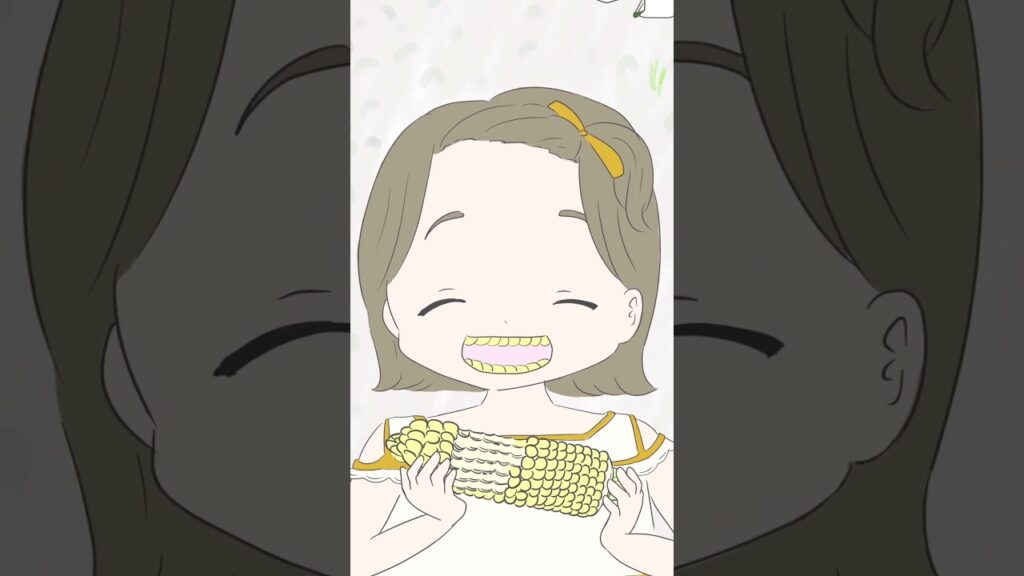 とうもろこしで大変身🌽#shorts #アニメ #イラスト動画 #こども #癒し