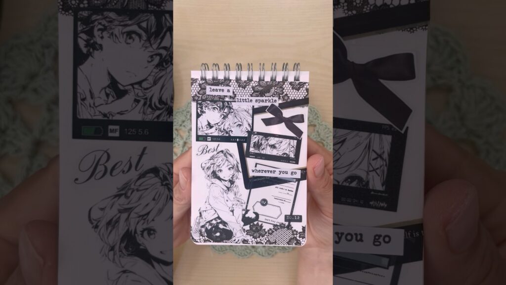 モノクロコラージュ🖤 #journal #다꾸 #癒し #journalwithme #sticker #collage