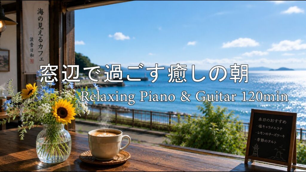 【LIVE 癒しBGM】川辺の朝カフェ🌿 新緑に包まれる Relaxing Piano & Guitar｜リラックス・読書・勉強・作業用