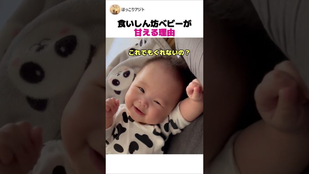 食いしん坊ベビーが甘える理由 #赤ちゃん  #食いしん坊 #癒し  #可愛い   #ショート